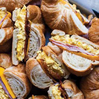 Breakfast sandwich platter