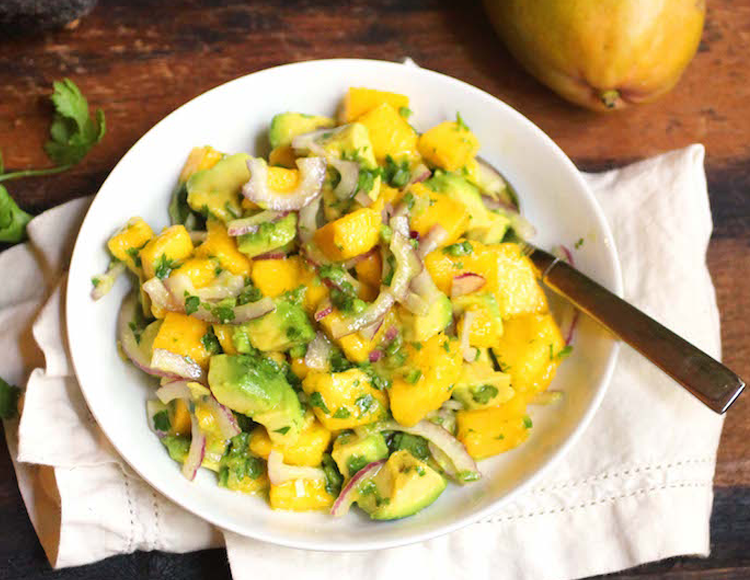 Salade mangue avocat