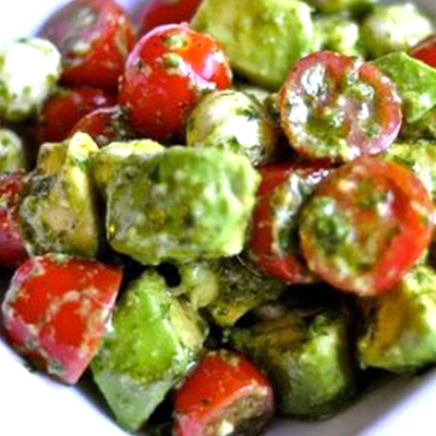 Tomato Bocconcini & Pesto Salad